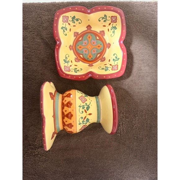 Partylite Tuscan Bohemian Spice 2-piece Pillar - Picture 4 of 7